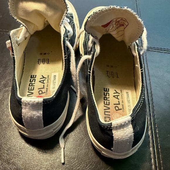 Converse X Comme des Garcons Play Chuck Taylor Sneaker Kids size 4 - Picture 5 of 7